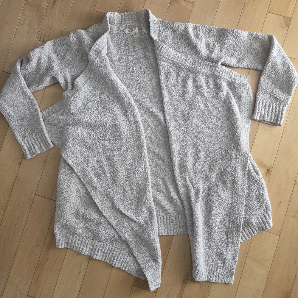 UGG Fuzzy Knit Cardigan Size S